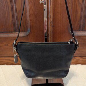 Coach Black Leather Mini Bag